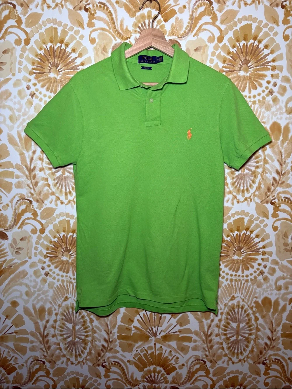 Polo Ralph Lauren Green Polo Shirt Classic Fit Preppy Summer Golf Coastal Men’s